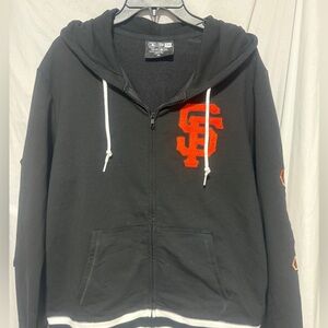 MLB San Francisco Full zip Hoodie with pockets. new Era Ladies XXL
